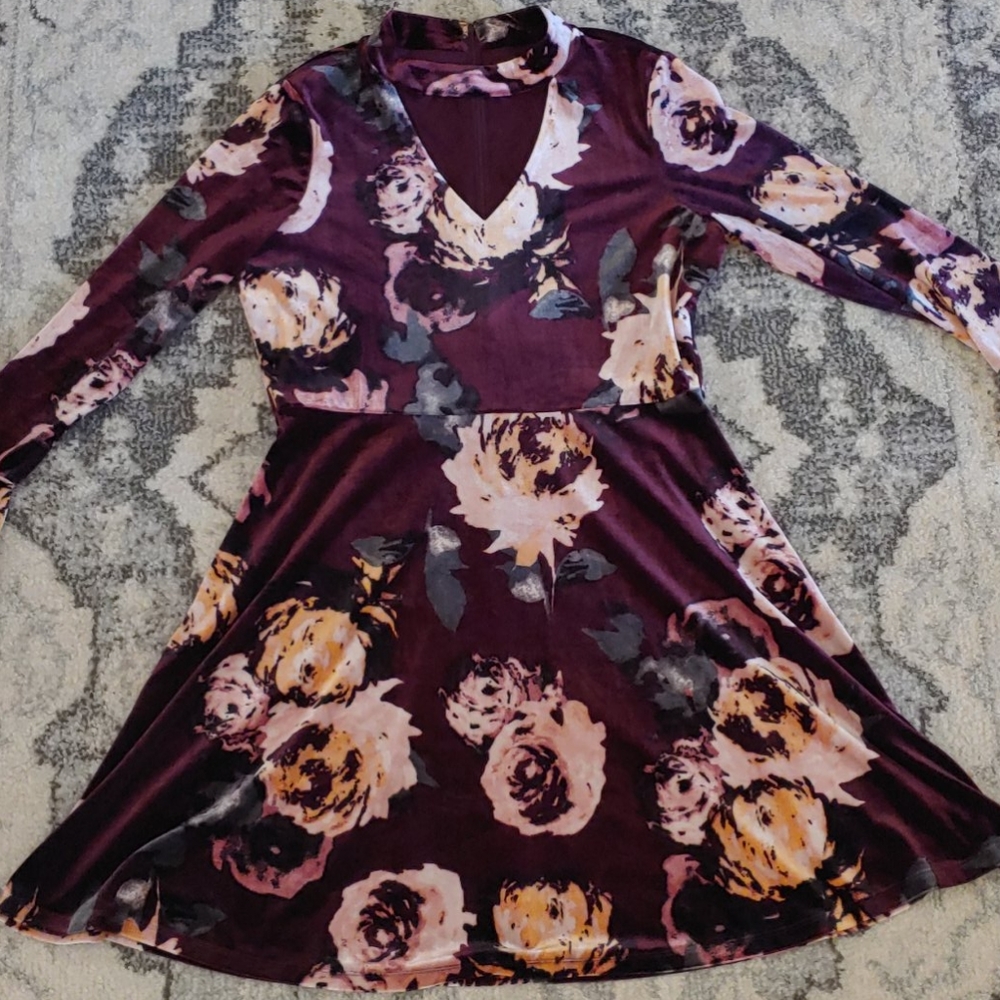 EUC Ivanka Trump Size 14 Velvet Dress